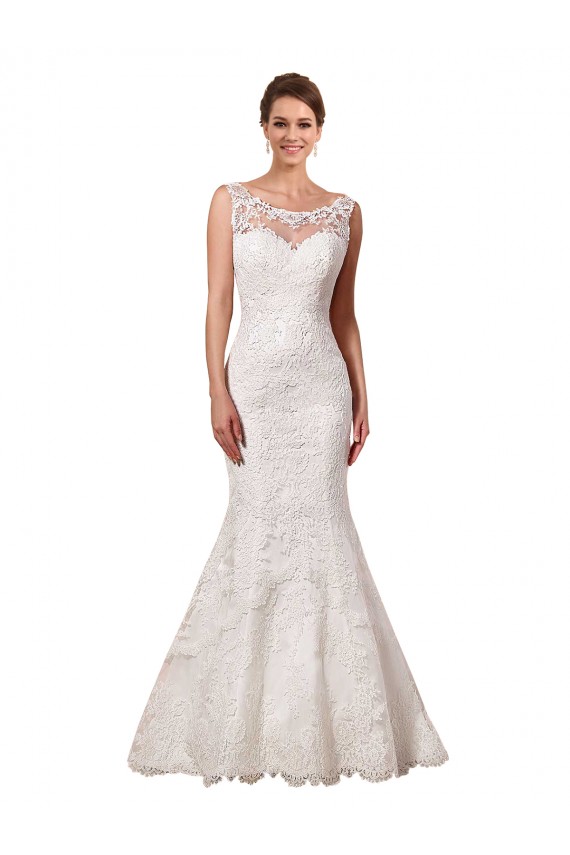 Sweetheart Chapel Train Long Lace Ivory Sleeveless Sexy Wedding Dress Victoria