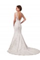Sweetheart Chapel Train Long Lace Ivory Sleeveless Sexy Wedding Dress Victoria