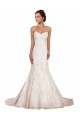 Sweetheart Chapel Train Lace Ivory Sleeveless Sexy Wedding Dress Victoria