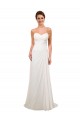 Sweetheart Chapel Train Soft Chiffon Ivory Sleeveless Wedding Gowns Victoria
