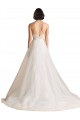 Sweetheart Sweep Train Tulle Ivory Sleeveless Bridal Wedding Dress Victoria