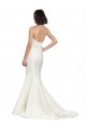 Sweetheart Chapel Train Satin & Lace Ivory Sleeveless Bridal Dress Victoria