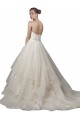 Strapless Chapel Train Tulle & Lace Ivory Sleeveless Wedding Dress Victoria