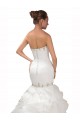 Sweetheart Chapel Train Tulle White Sleeveless Wedding Dress Victoria