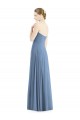 Sweetheart Long Soft Chiffon Dusty Blue Sleeveless Evening Dress / Bridesmaid Dress Victoria