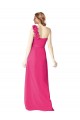 One Shoulder Long Soft Chiffon Azalea Sleeveless Bridesmaid Gown Victoria