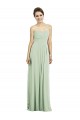 Sweetheart Long Soft Chiffon Sage Sleeveless Bridesmaid Dress Victoria