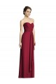 Sweetheart Long Soft Chiffon Burgundy A-Line Sleeveless Formal Dress / Bridesmaid Dress Victoria