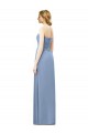 Strapless Long Chiffon Dusty Blue Sleeveless Formal Dresses / Bridesmaid Dresses Victoria