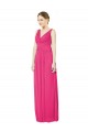 V-Neck Long Soft Chiffon Azalea Sleeveless Bridesmaid Dress Victoria