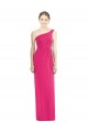 One Shoulder Long Soft Chiffon Azalea Sleeveless Bridesmaid Dress Victoria