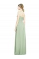 Strapless Long Soft Chiffon Sage Sleeveless Bridesmaid Dress Victoria