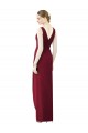 V-Neck Long Chiffon Frost Sleeveless Bridesmaid Dress / Evening Dress Victoria