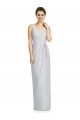 V-Neck Long Soft Chiffon Frost Sleeveless Bridesmaid Dress Victoria