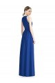 Halter Neck Long Chiffon Silver Sleeveless Bridesmaid Dress / Evening Dress Victoria