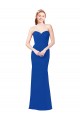 Sweetheart Long Chiffon Royal Blue Sleeveless Bridesmaid Dress / Evening Gowns Victoria