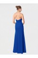 Sweetheart Long Soft Chiffon Burgundy Sleeveless Bridesmaid Dress Victoria