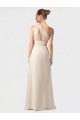 One Shoulder Long Soft Chiffon Black Sleeveless Bridesmaid Dress Victoria