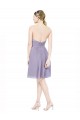 Sweetheart Knee Length Soft Chiffon Burgundy Sleeveless Bridesmaid Dress Victoria