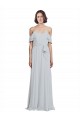 Spaghetti Straps Long Soft Chiffon Frost Sleeveless Formal Dress / Bridesmaid Dress Victoria