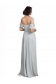 Spaghetti Straps Long Soft Chiffon Frost Sleeveless Formal Dress / Bridesmaid Dress Victoria