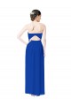 Sweetheart Long Soft Chiffon Royal Blue Sleeveless Bridesmaid Dress Victoria
