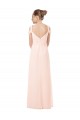Sweetheart Long Chiffon Pink Sleeveless Bridesmaid Dress / Evening Dress Victoria