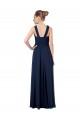 Sweetheart Long Floor Length Chiffon Dark Navy Sleeveless Bridesmaid Dress Victoria