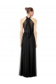 Halter Neck Long Soft Chiffon Hunter Sleeveless Bridesmaid Dress Victoria
