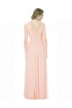 V-Neck Long Chiffon Sleeveless Wedding Party Dress Victoria