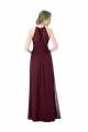 Sweetheart Long Chiffon Black Sleeveless Formal Dress / Bridesmaid Dress Victoria