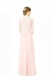 Jewel Long Soft Chiffon Sleeveless Bridesmaid Dress Victoria