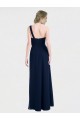 Sweetheart Long Soft Chiffon Dark Navy Sleeveless Bridesmaid Dress / Formal Dress Victoria