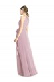 Halter Neck Long Soft Chiffon Primrose Sleeveless Bridesmaid Dress Victoria