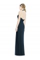 V-Neck Long Soft Chiffon Dark Navy Sleeveless Formal Dress / Bridesmaid Dress Victoria