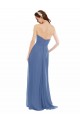 Strapless Long Soft Chiffon Windsor Blue Sleeveless Bridesmaid Dresses Victoria