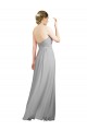 Sweetheart Long Soft Chiffon Silver Sleeveless Bridesmaid Dresses Victoria