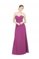 Sweetheart Long Soft Chiffon Wild Berry Sleeveless Bridesmaid Dress Victoria