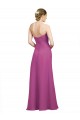 Sweetheart Long Soft Chiffon Wild Berry Sleeveless Bridesmaid Dress Victoria