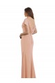 High Neck Long Soft Chiffon Bliss Pink Sleeveless Prom Dress / Bridesmaid Dress Victoria