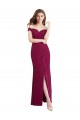 High Neck Long Soft Chiffon & Lace Sleeveless Bridesmaid Dress / Formal Dress Victoria