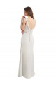 High Neck Long Soft Chiffon & Satin Sleeveless Bridesmaid Dress Victoria