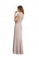 High Neck Long Soft Chiffon & Lace Cap Sleeves Formal Dress / Bridesmaid Dress Victoria