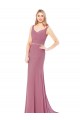 High Neck Long Soft Chiffon Sleeveless Prom Dress / Bridesmaid Dress Victoria