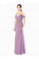 High Neck Long Soft Chiffon Sheath Sleeveless Bridesmaid Dress / Formal Dress Victoria