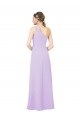 One Shoulder Long Soft Chiffon Lilac Sleeveless Formal Evening Gown / Bridesmaid Dress Victoria