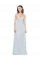 Spaghetti Straps Long Soft Chiffon Frost Sleeveless Bridesmaid Dress Victoria