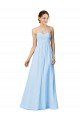 Strapless Long Chiffon Grape Sleeveless Bridesmaid Dress / Evening Dress Victoria
