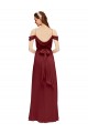 Sweetheart Long Soft Chiffon Burgundy Sleeveless Formal Dress / Bridesmaid Dress Victoria