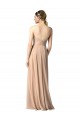 Strapless Long Soft Chiffon Dark Navy Sleeveless Evening Dress / Bridesmaid Dress Victoria